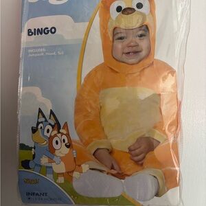 Spirit Infant Bingo Costume in Orange and Cream